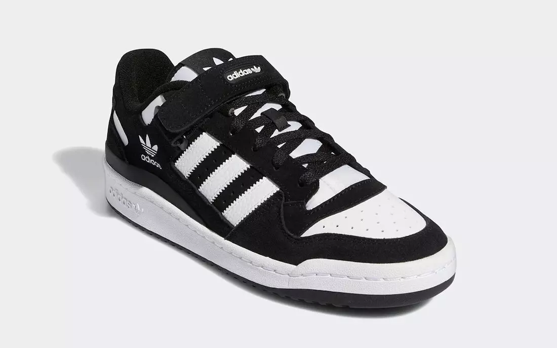 adidas Forum Íseal Panda Dubh Bán GW0695 Dáta Eisiúna