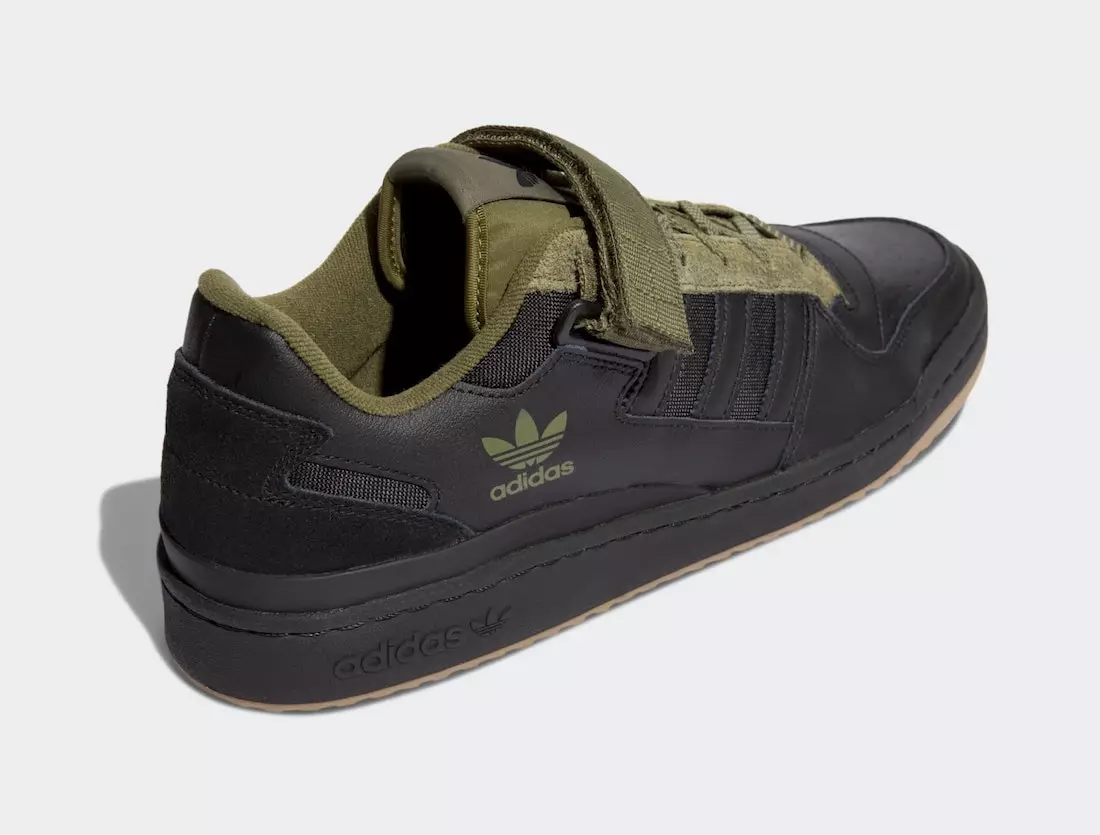 adidas Forum Low Black Olive Gum H01928 Tanggal Rilis