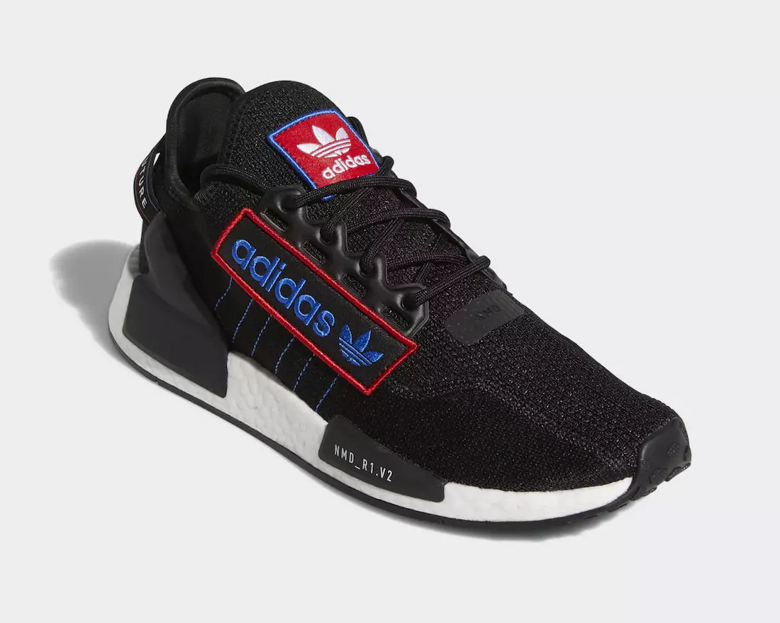 adidas NMD R1 V2 Black Scarlet Blue GX6266 Tarehe ya Kutolewa