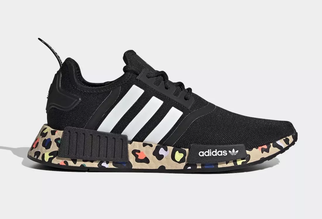 adidas NMD R1 disponível com estampa de leopardo colorida