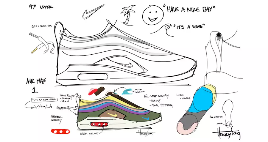 Sean Wotherspoon Nike Air Max 1/97 Desain