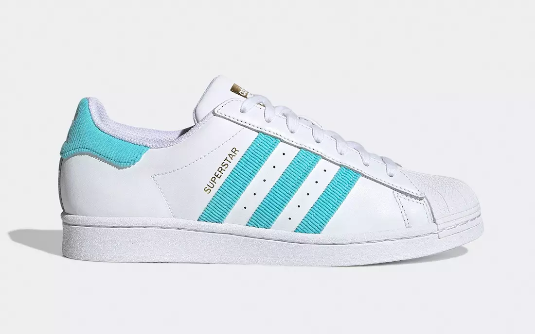 adidas Superstar пульс аква кордюроймен қапталған