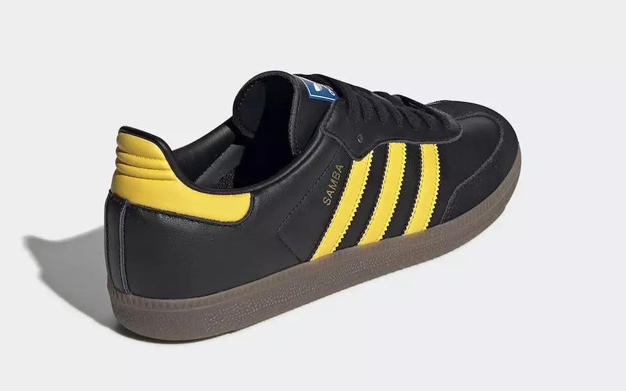 تاریخ انتشار adidas Samba OG مشکی زرد EG9326