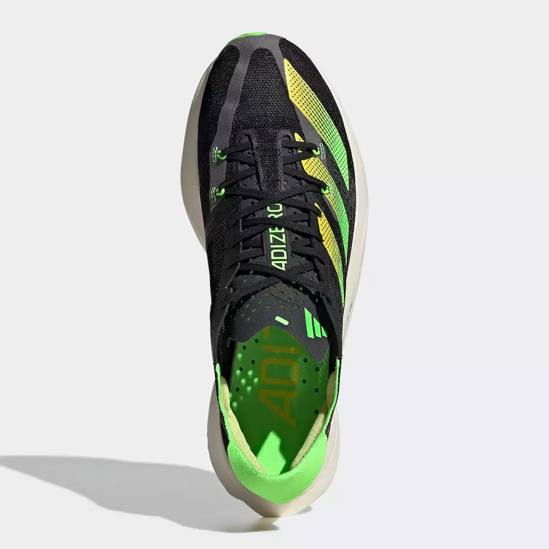 Adidas Adizero Adios Pro 3 Core Black Beam Keltainen Solar Green GX6251 Julkaisupäivä