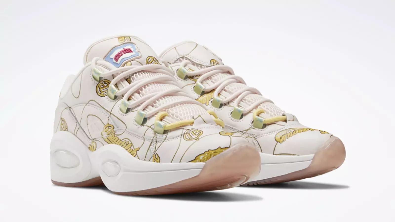 BBC Ice Cream Reebok Question Low Name Chains FZ4341 תאריך שחרור