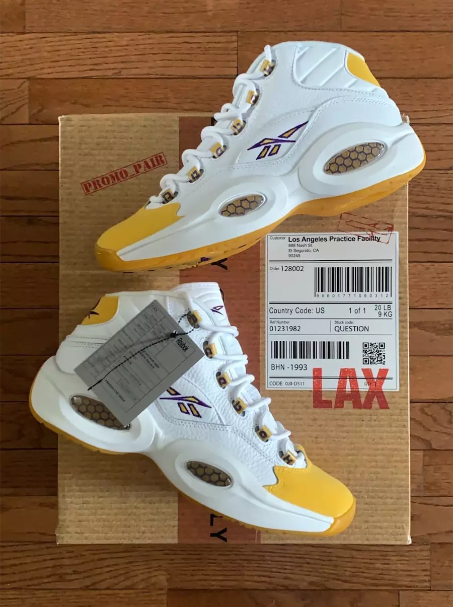 Reebok Întrebare Kobe Yellow Toe PE