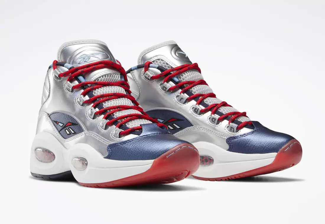 Reebok Question Mid OG, OG Silver Navy Red FZ1366 Çıkış Tarihiyle Tanışıyor