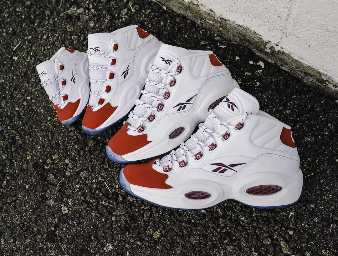 Reebok Question среден црвен пети 2020 година