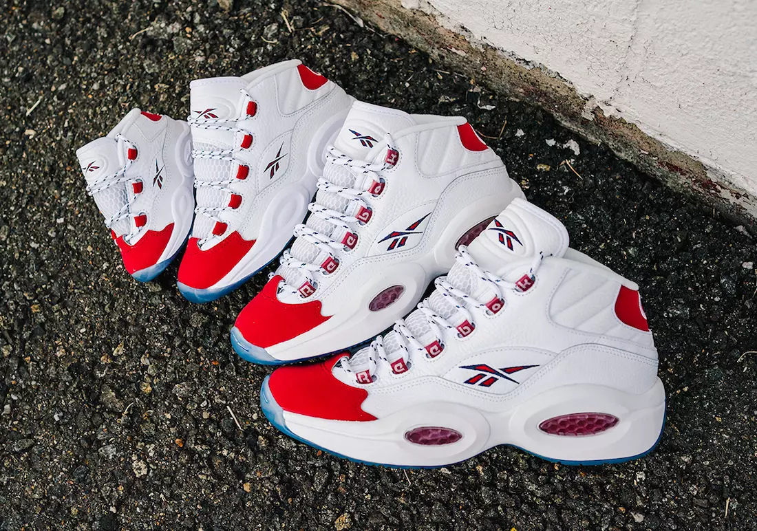 Reebok Question Mid OG Red Toe ဖြန့်ချိသည့်ရက်စွဲ