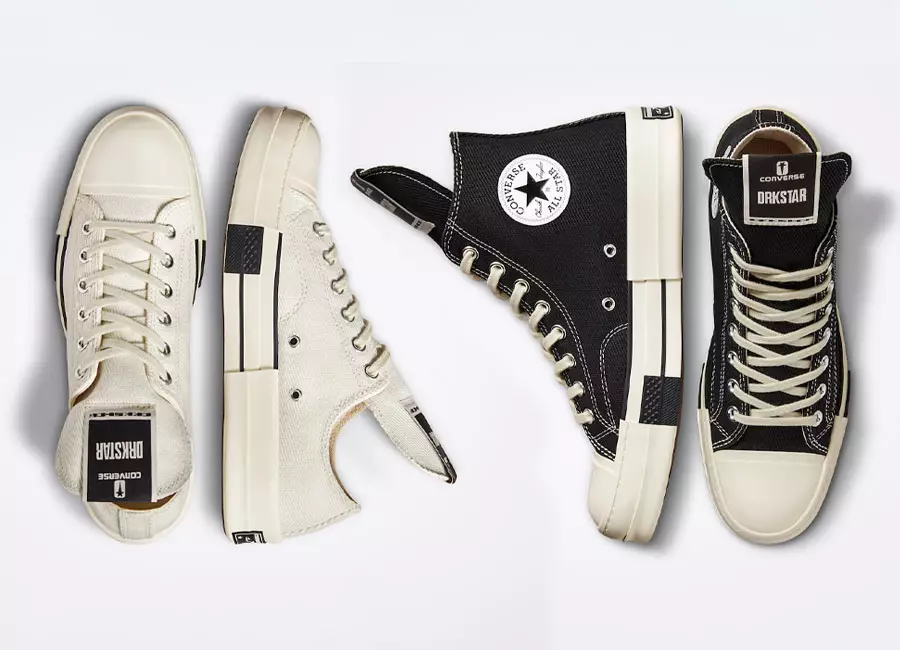 Rick Owens DRKSHDW x Converse DRKSTAR Chuck 70 2022 Utgivelsesdato