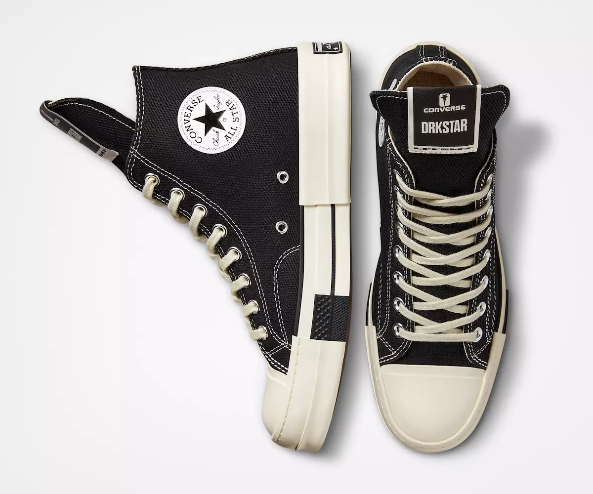 Rick Owens DRKSHDW Converse DRKSTAR Chuck 70 2022 Ngày phát hành