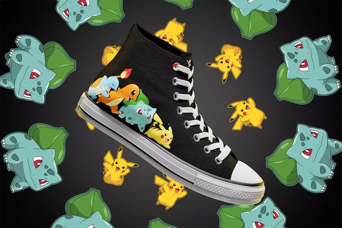 Pokemon Converse Chuck Taylor kolekcijos išleidimo data