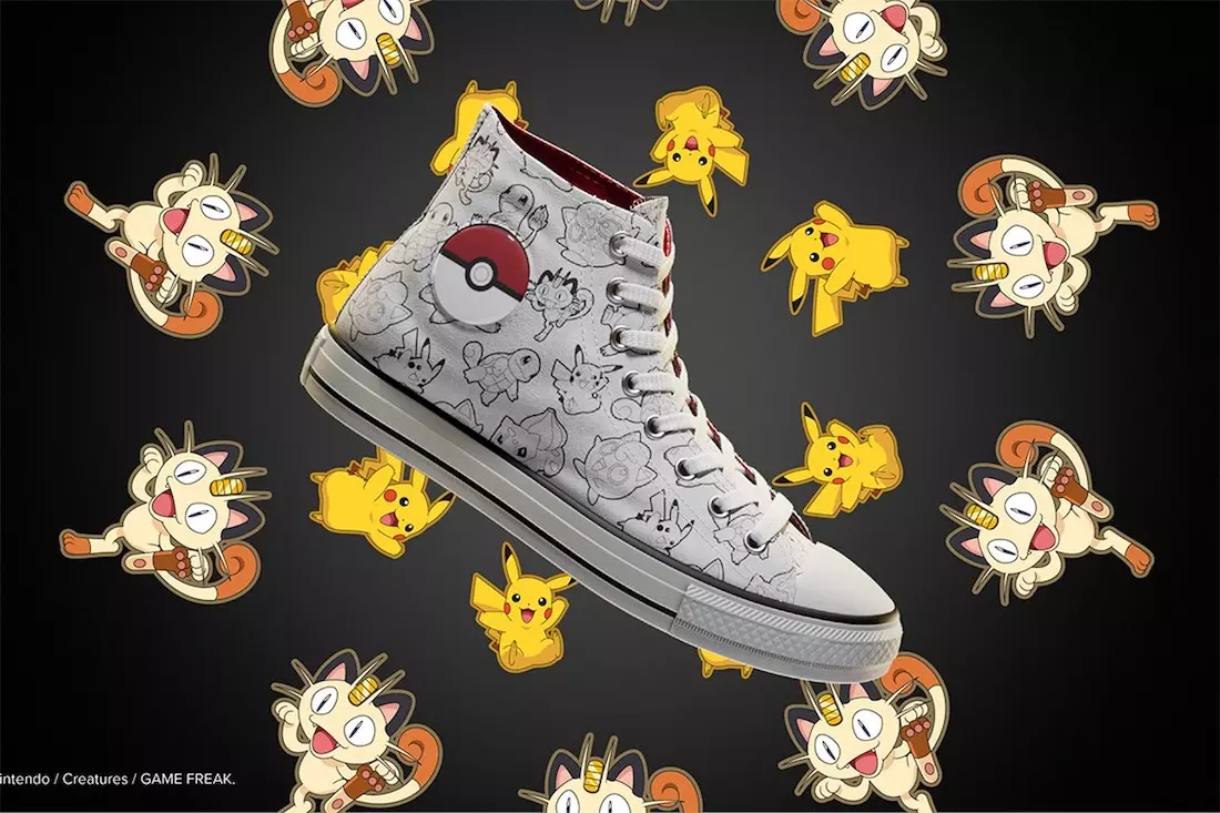 Tarehe ya Kutolewa kwa Mkusanyiko wa Pokemon Converse Chuck Taylor