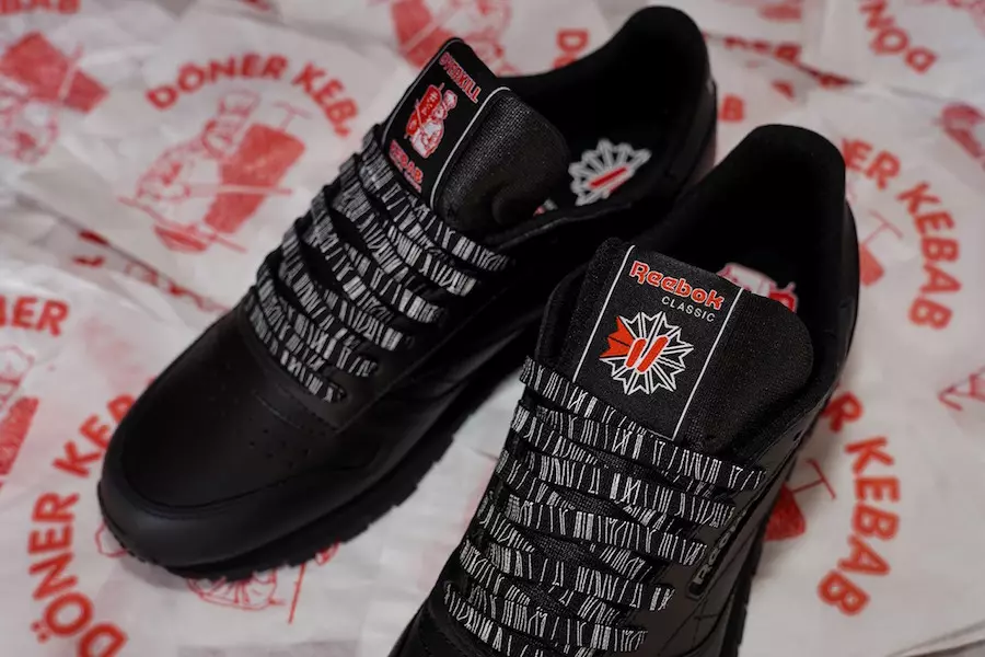 Overkill představuje klasický kožený Collab Reebok inspirovaný Doner Kebabem