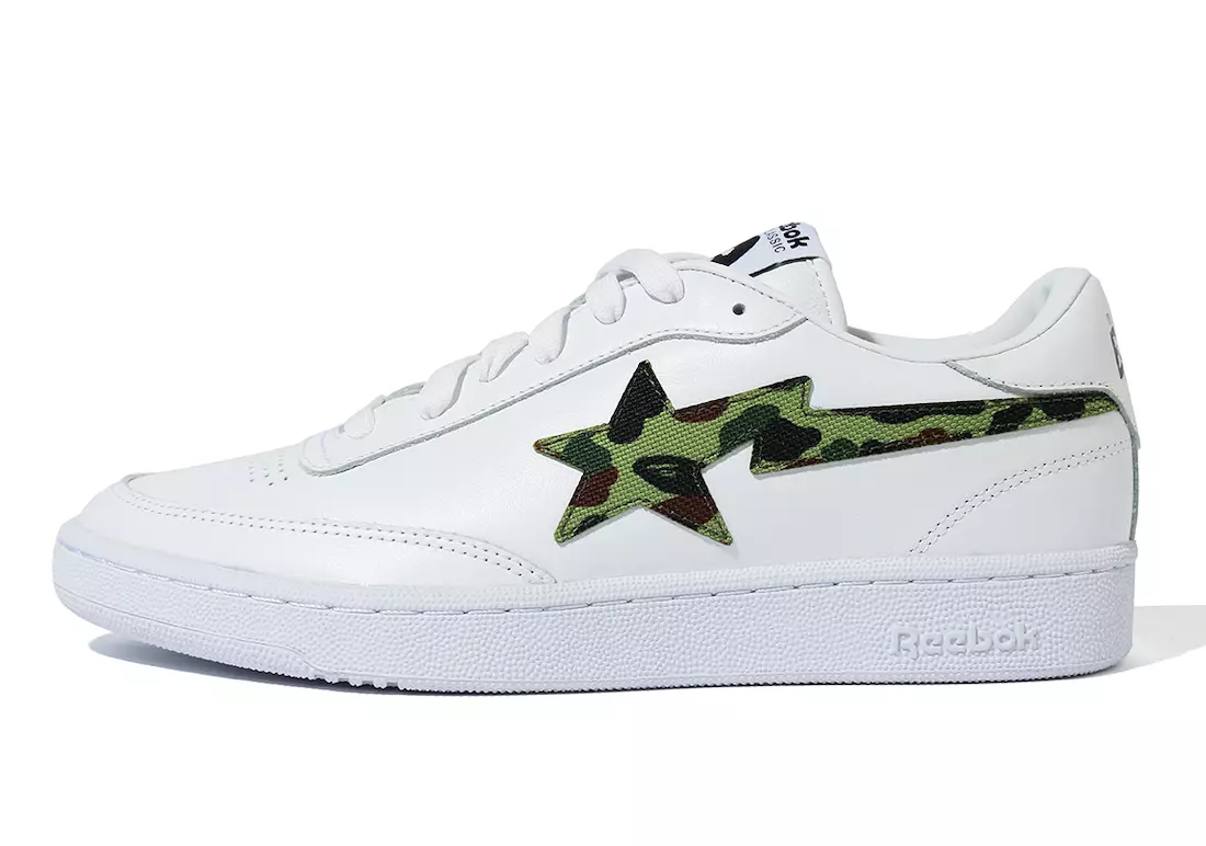 Bape x Reebok Club C შეზღუდულია 200 წყვილამდე