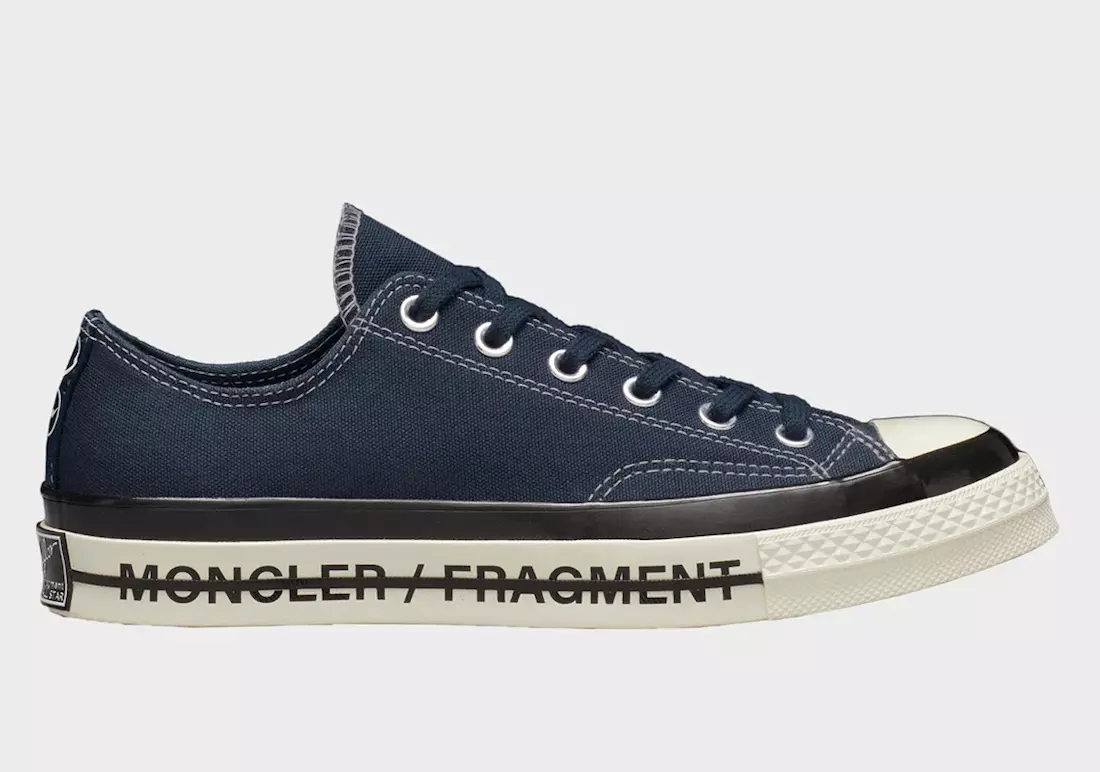 Fragmentontwerp Moncler Converse Chuck 70 Lage releasedatum