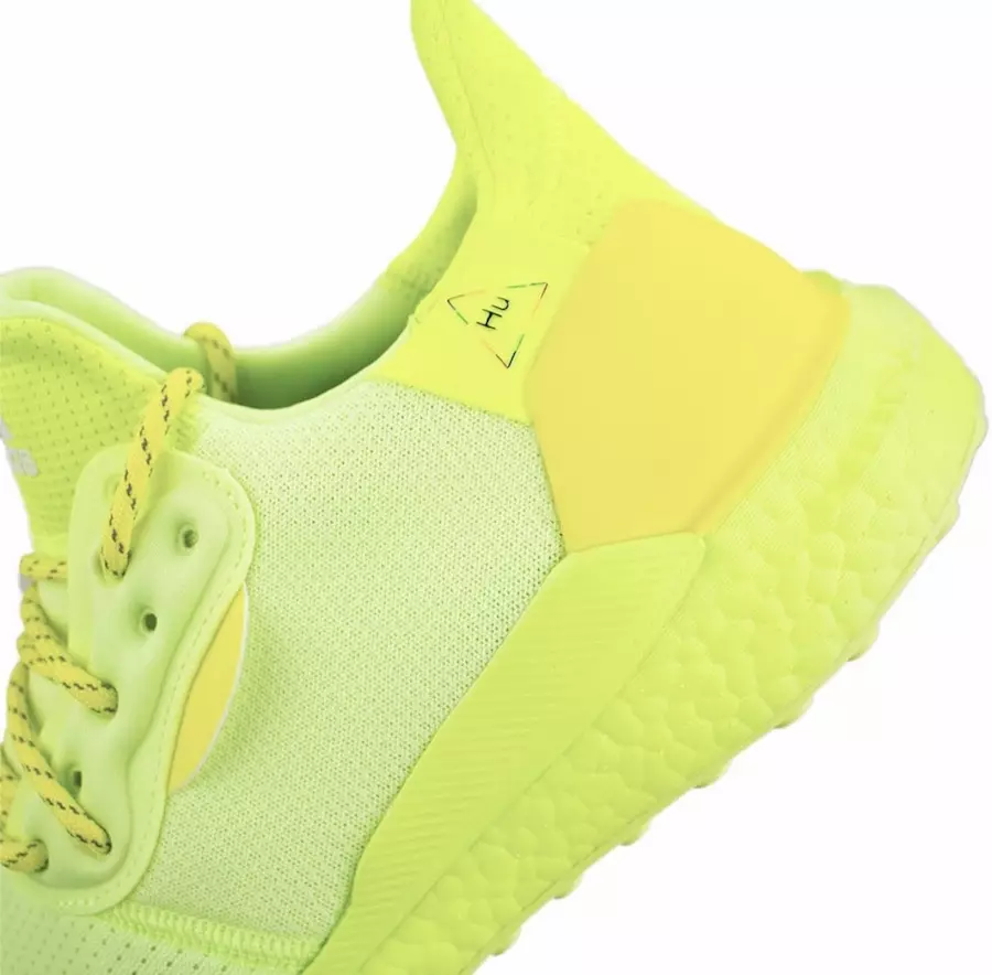 BBC Pharrell adidas Solar Hu Frozen Yellow цяпер яе час выхаду