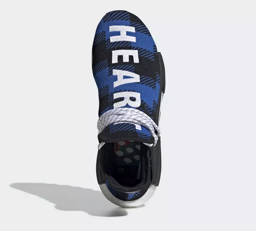 Billionaire Boys Club adidas NMD Hu Heart Mind Blue Xadrez EF7387 Data de lançamento