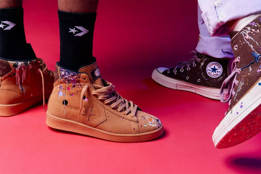 Nový Collab Bandulu a Converse pokrytý striekaním farby