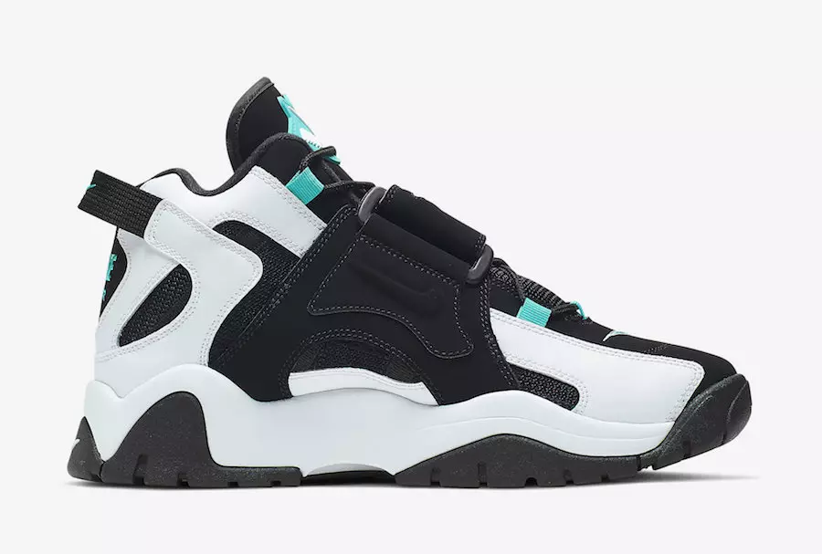 Nike Air Barrage Mid Black White Cabana AT7847-001 Megjelenés dátuma