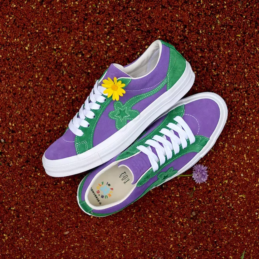 Converse One Star Golf Le Fleur Purple Green