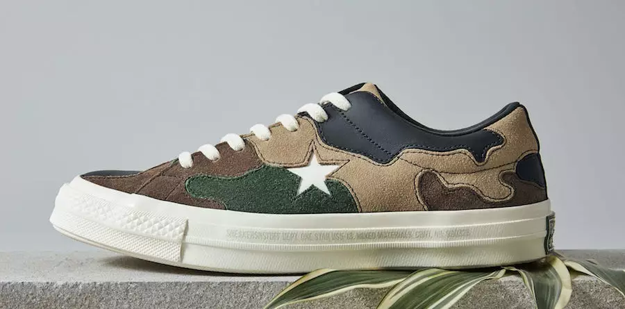 تاریخ انتشار بسته کفش کتانی Converse One Star Camo