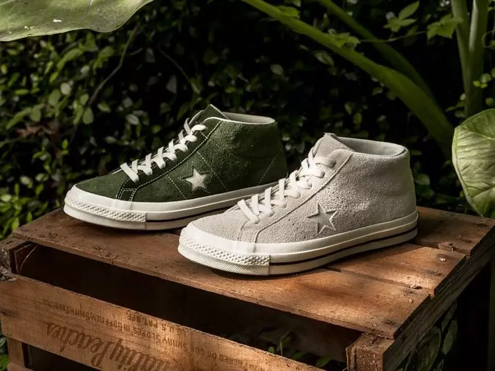 Converse One Star Mid Shadow Yashil Egret