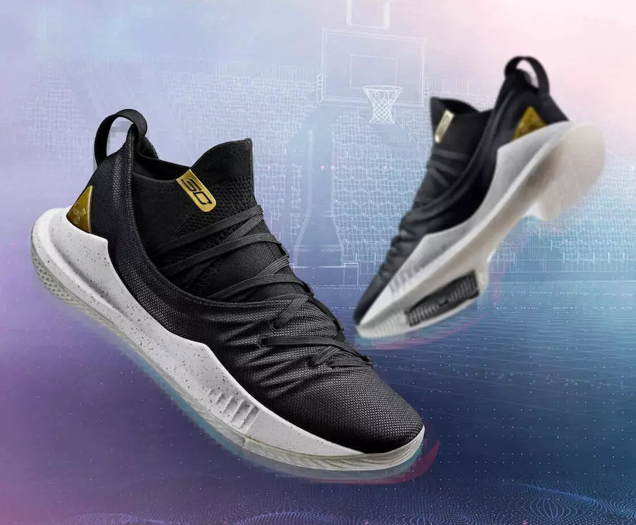 UA Curry 5 Championship Pack Black Gold