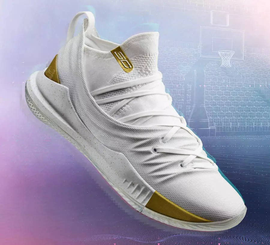 UA Curry 5 Championship Pack bílé zlato