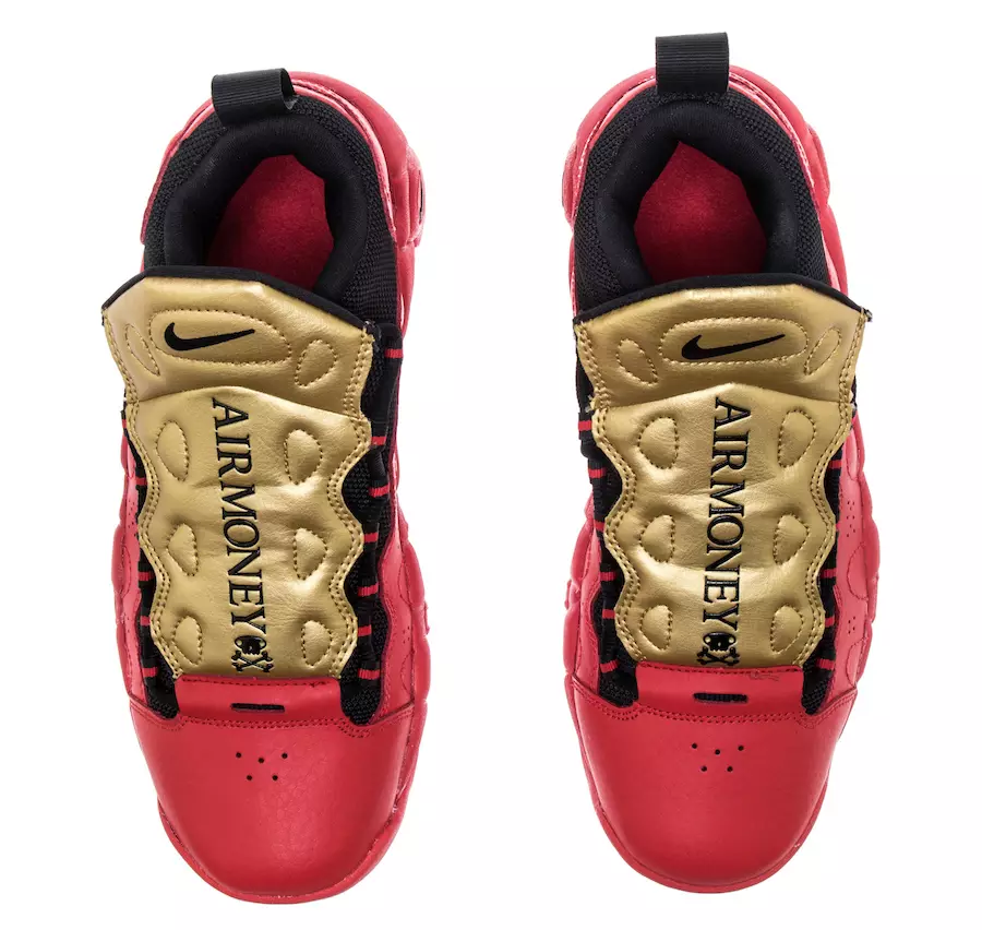 Nike Air More Money University Red Metallic Gold Datum izdaje AH5215-600