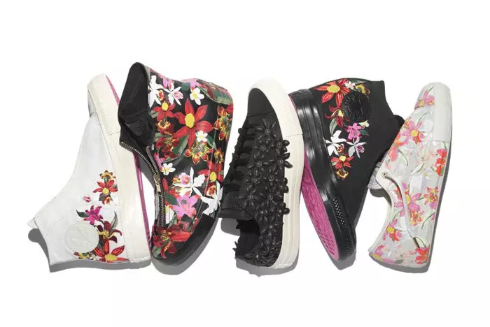 Colección floral PatBo x Converse