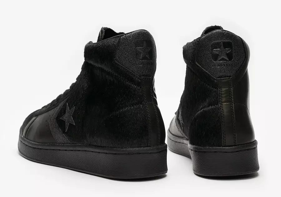 Converse Pro Leather Mid Black Pony Hair Releasedatum