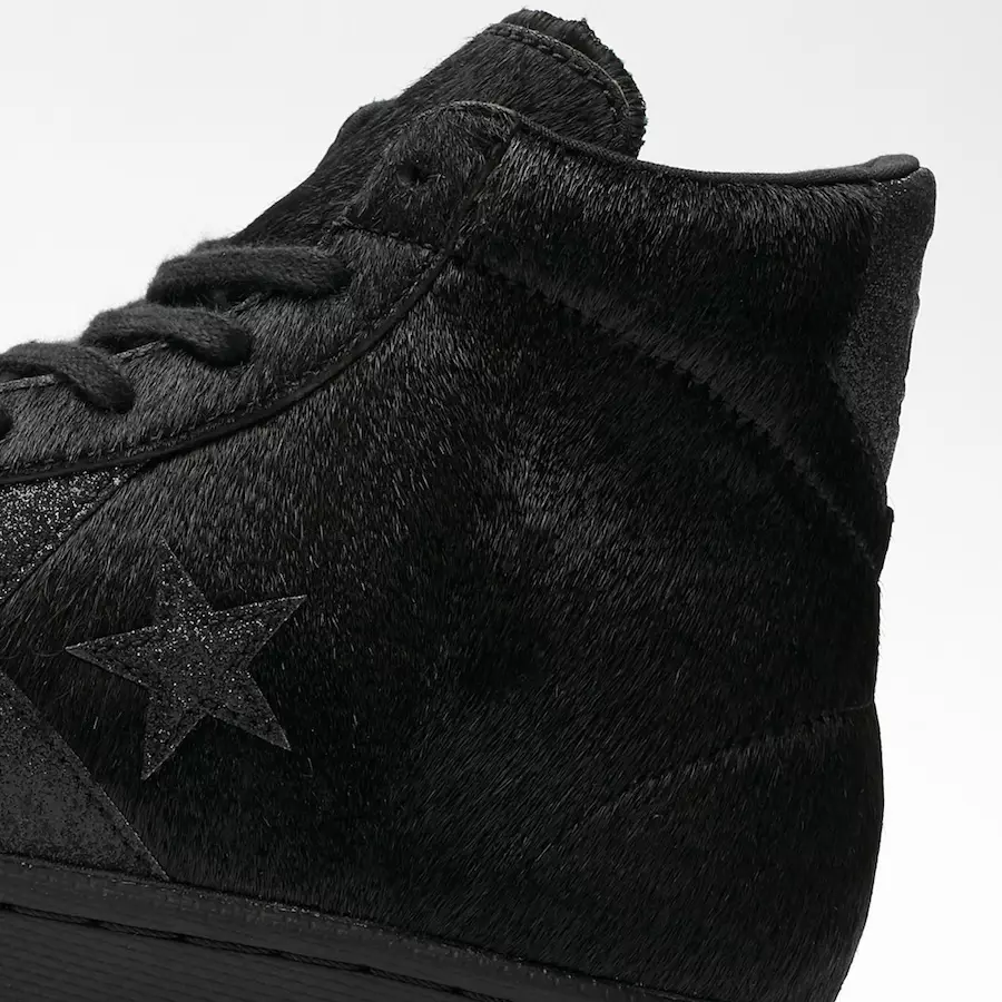 Converse Pro Leather Mid Black Pony Hair Releasedatum