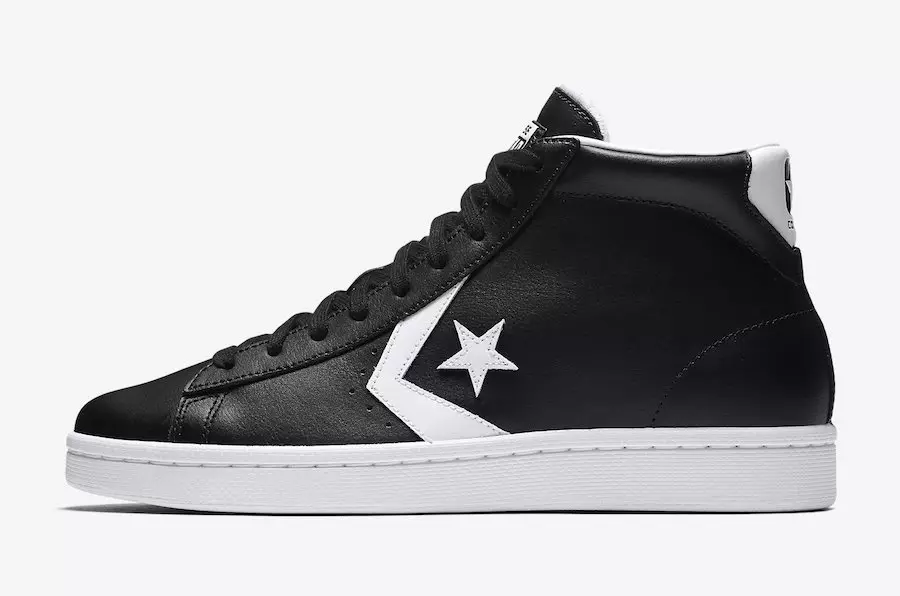 Converse Pro Leður Svart Hvítt