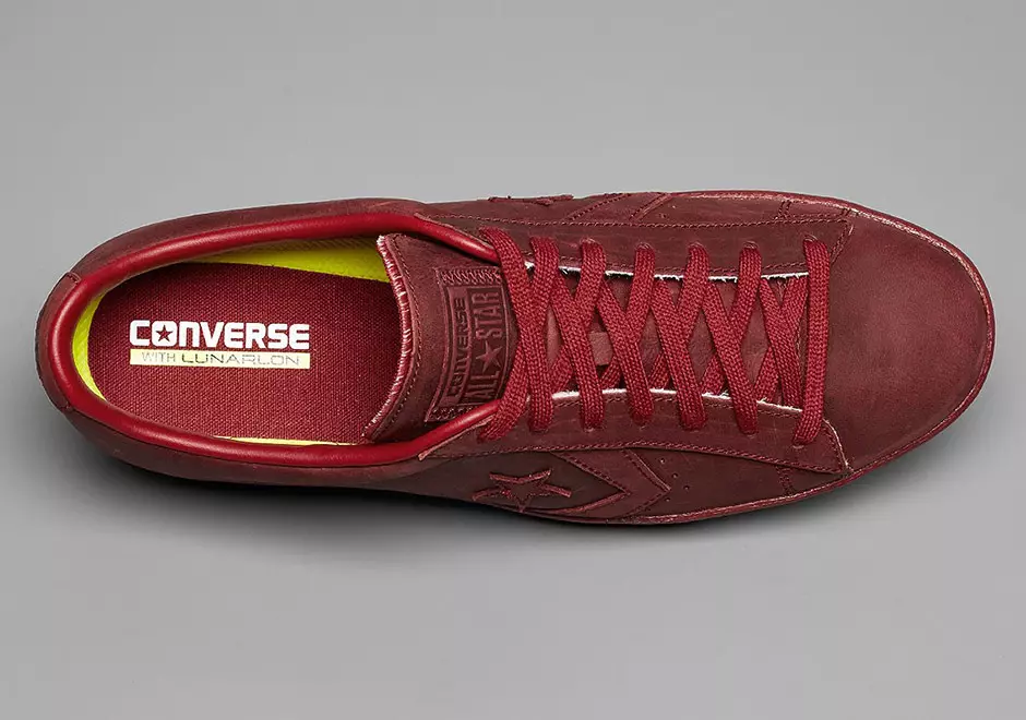 Converse Pro Leathar Ox Bríce Red Blue Lagoon