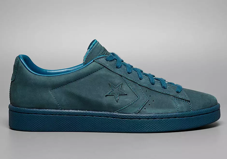 Converse Pro Leather Ox Ceglasty Czerwony Niebieski Lagoon