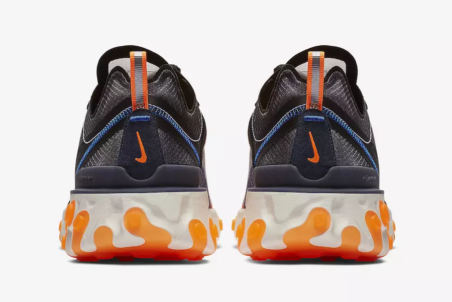 Nike React Element 87 Thunder Blue Total Orange AQ1090-004 väljalaskekuupäev