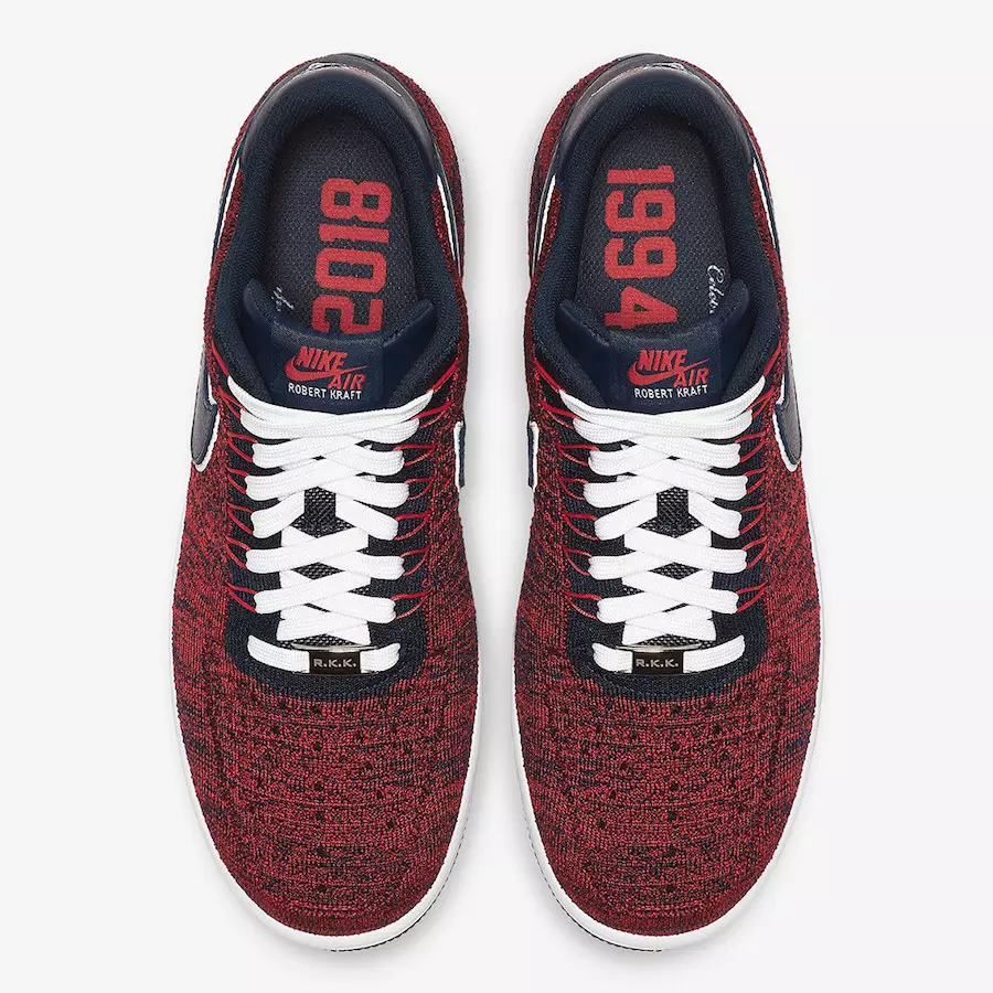 Nike Air Force 1 Flyknit RKK AH8425-600 Data de lançamento