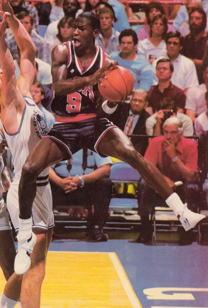 Michael Jordan Converse Fastbreak na olympijských hrách 1984