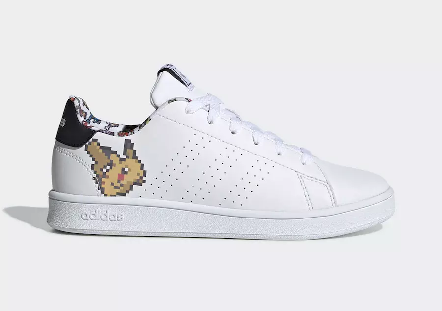 8-Bit Pikachu vises på Pokemon x adidas Advantage