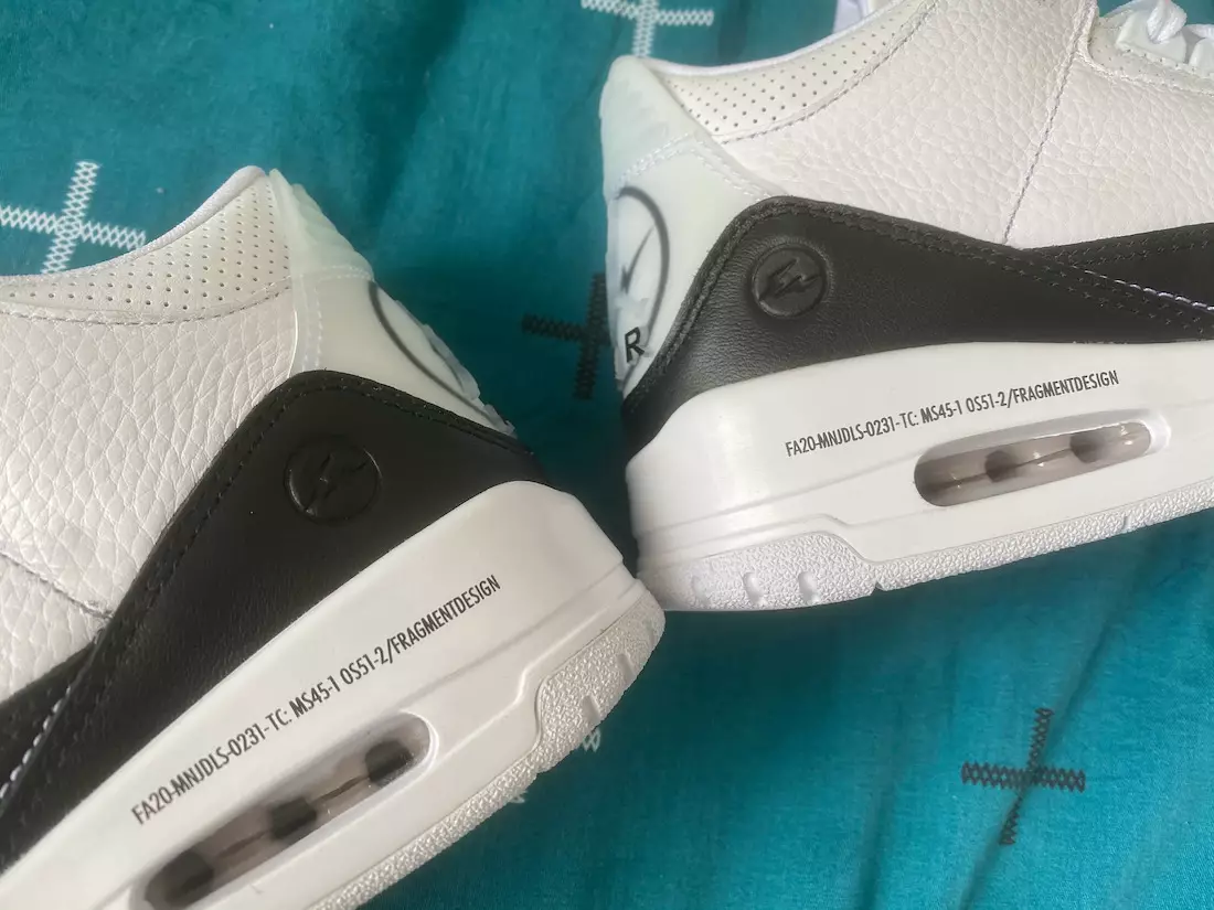 „Air Jordan 3“ fragmentas, išleidimo data DA3595-100