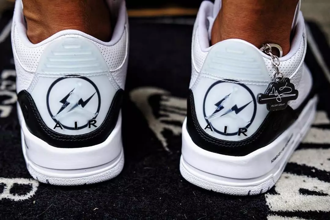 Fragment Air Jordan 3 DA3595-100 Tarikh Tayangan On-Feet