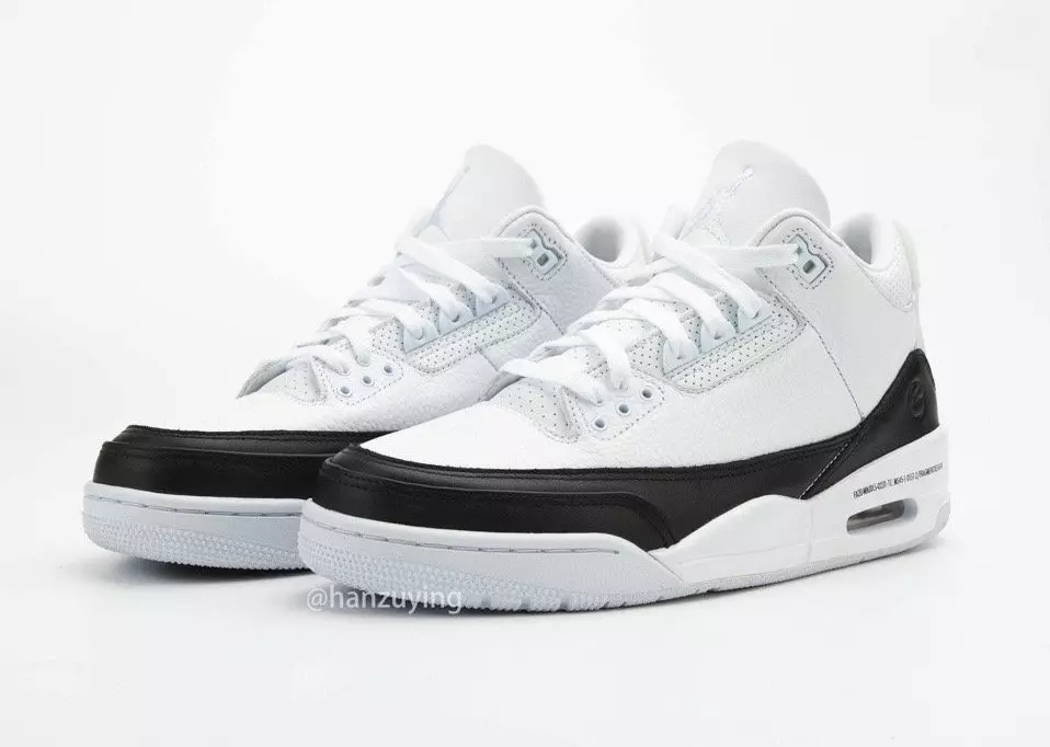 Fragment Air Jordan 3 White Black DA3595-100 Ημερομηνία κυκλοφορίας Τιμολόγηση