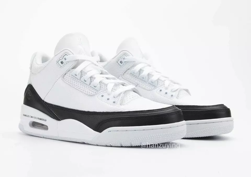 Fragmenter Air Jordan 3 White Black DA3595-100 Release Datum Präispolitik