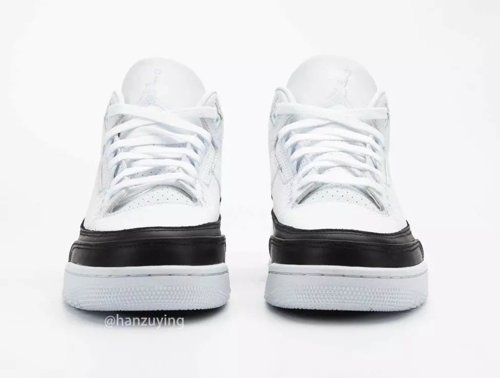 Fragment Air Jordan 3 White Black DA3595-100 ဖြန့်ချိမည့်ရက်စွဲ စျေးနှုန်း