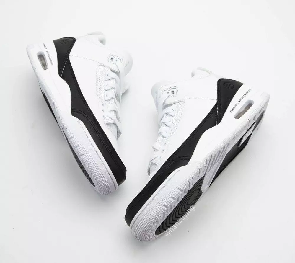 Fragment Air Jordan 3 White Black DA3595-100 Ημερομηνία κυκλοφορίας Τιμολόγηση