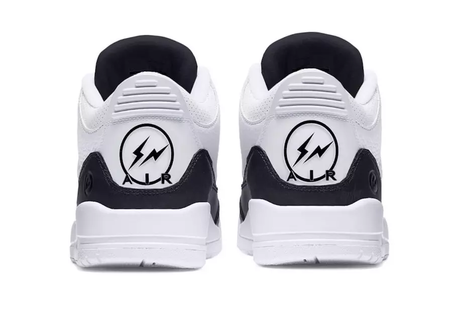 Fragment Air Jordan 3 White Black Tarikh Tayangan