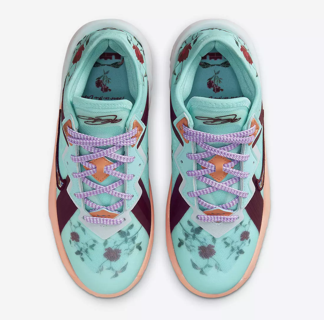 Nike LeBron 18 Low GS Floral DN4177-400 թողարկման ամսաթիվ