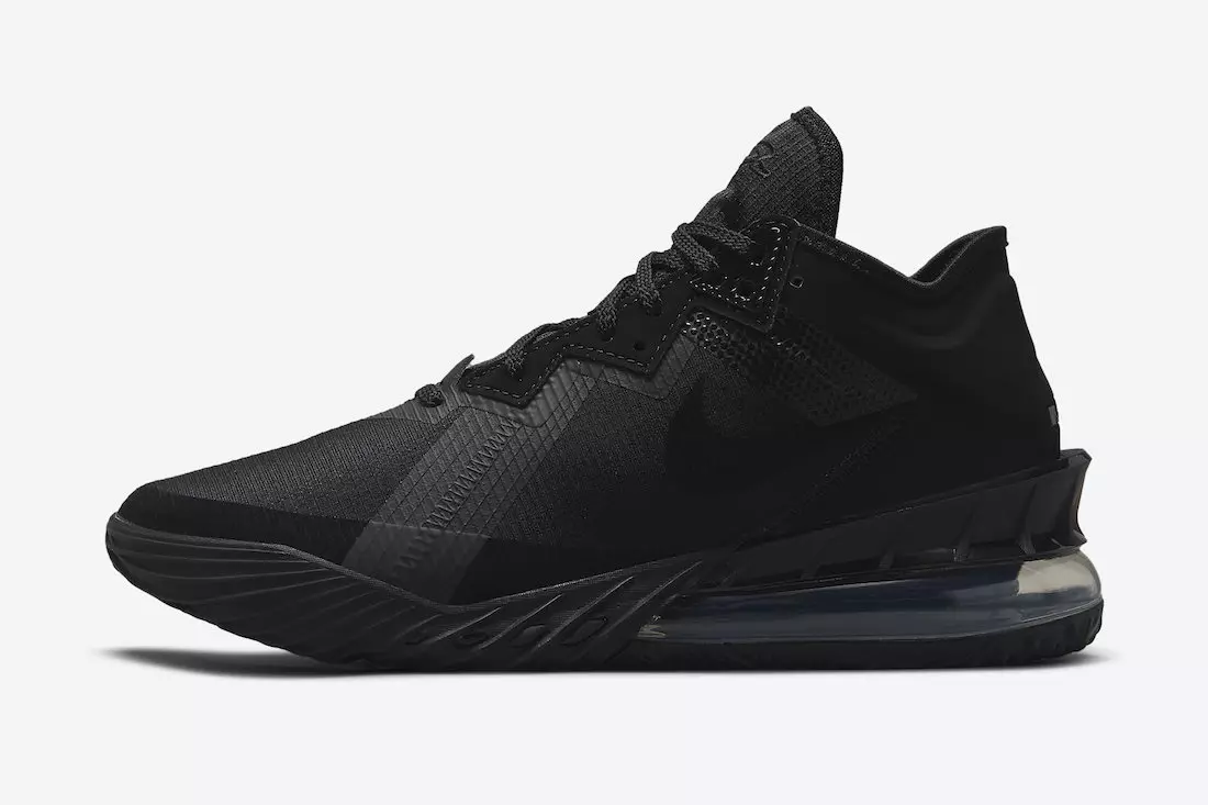 Дата выхода Nike LeBron 18 Low Zero Dark 23 Black CV7562-004