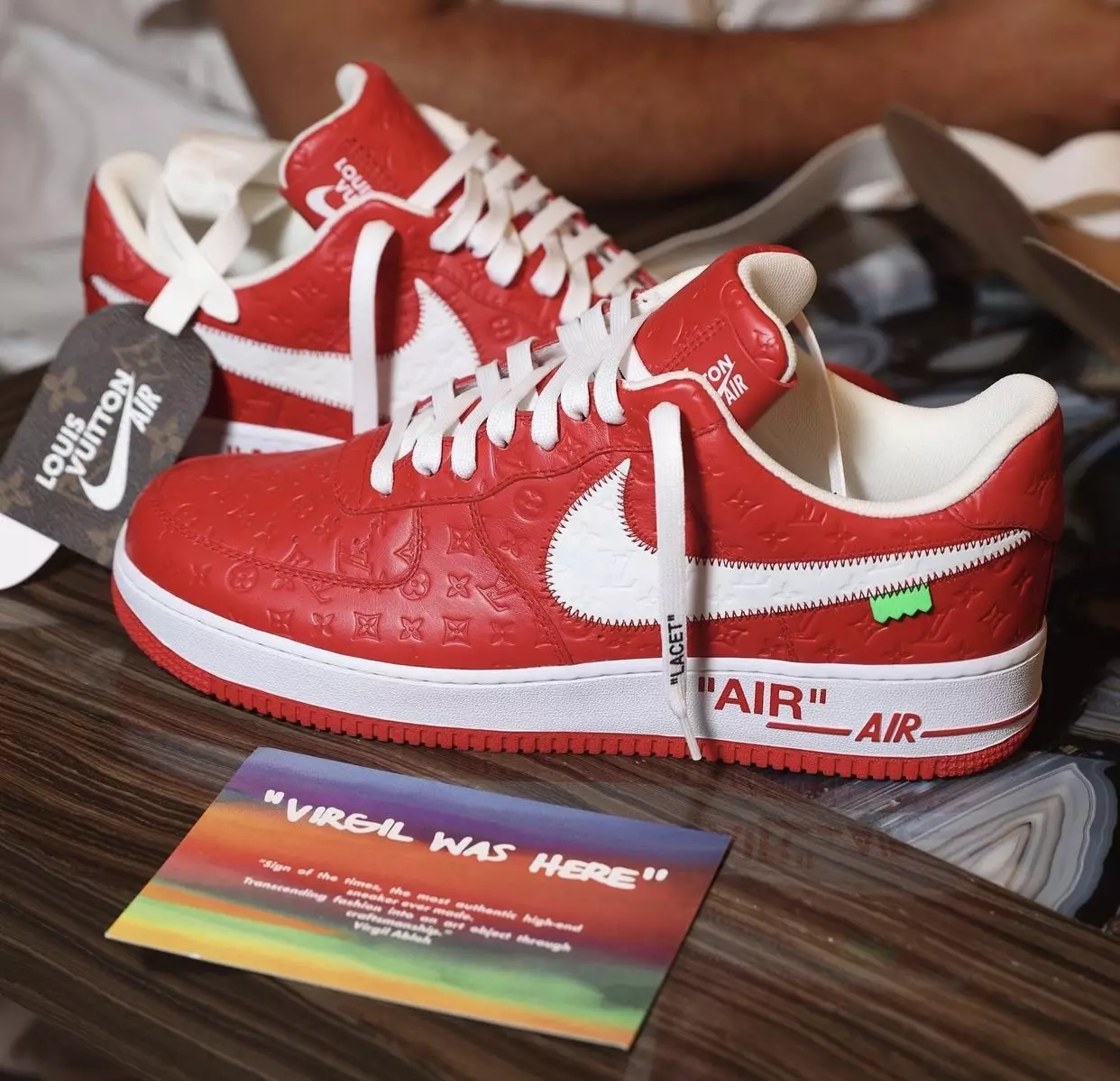 Louis Vuitton Nike Air Force 1 Vermelho